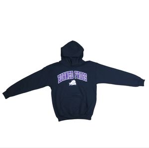 NEW Boy''s Fanatics Branded Black TCU Horned Frogs Steady Arch Pullover Hoodie